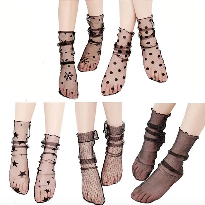 RetroMeshSocks, 5 par par ciepłe modne skarpety - Image 1