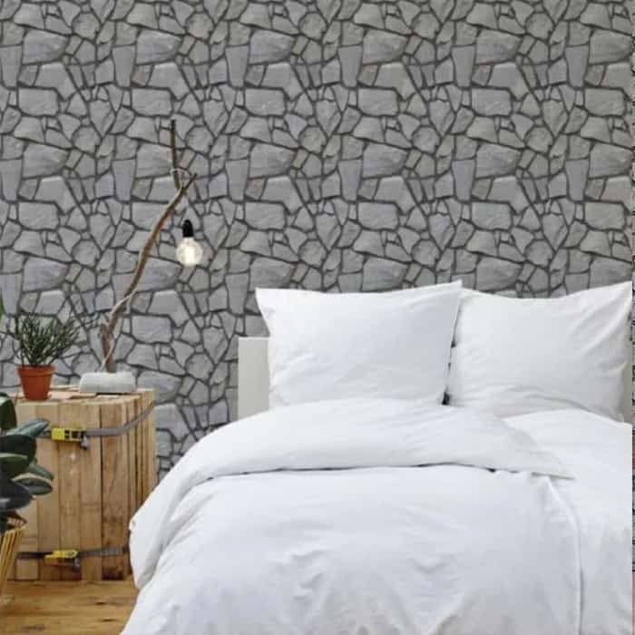 Tapeta 3D w imitacji kamienia