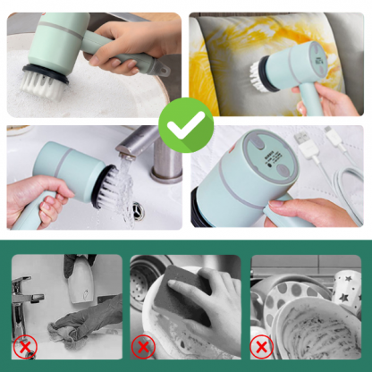 SCRUBBER, Bezprzewodowy zestaw elektrycznych szczotek do czyszczenia - Image 4