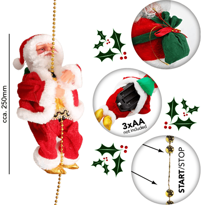 SantaStar, Święty Mikołaj grający muzykę i wspinający się po linie - Image 6
