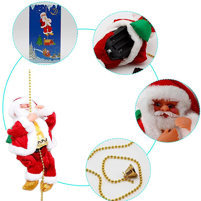 SantaStar, Święty Mikołaj grający muzykę i wspinający się po linie - Image 8