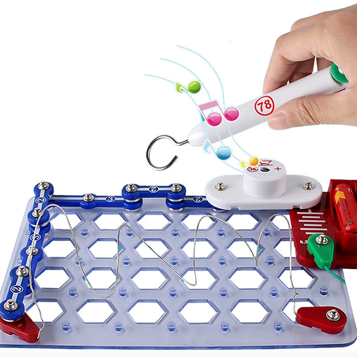 ScienceKit, edukacyjna zabawka, w której dziecko uczy się podstaw elektryczności (17-elementowy zestaw) - Image 3