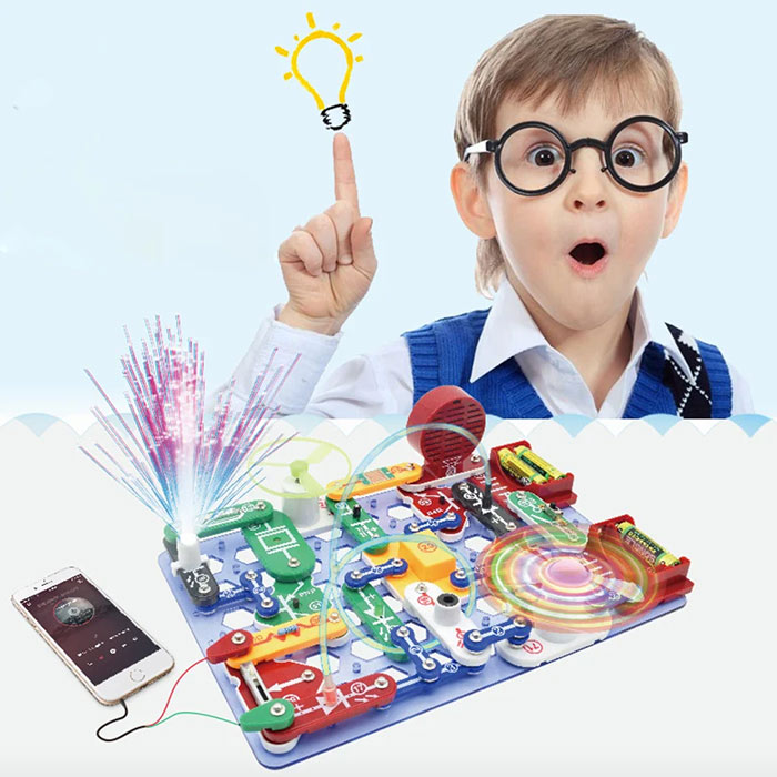 ScienceKit, edukacyjna zabawka, w której dziecko uczy się podstaw elektryczności (17-elementowy zestaw) - Image 4