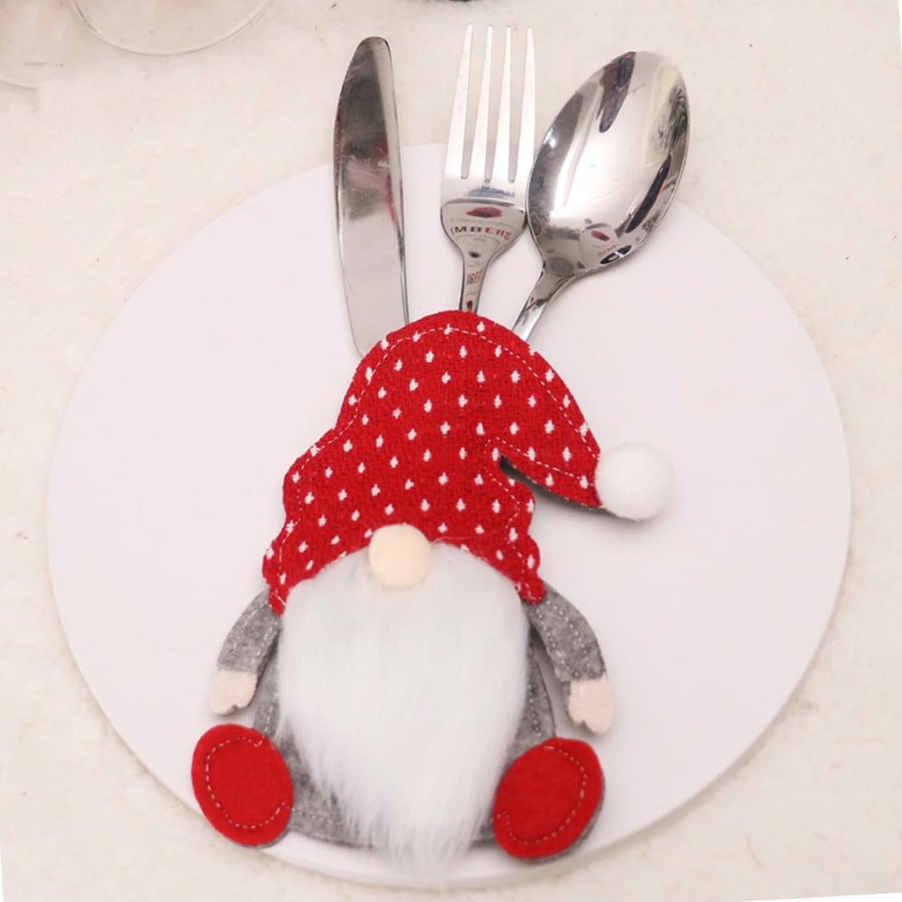 SetGnome, 3-częściowy zestaw sztućców w kształcie gnomów - Image 1