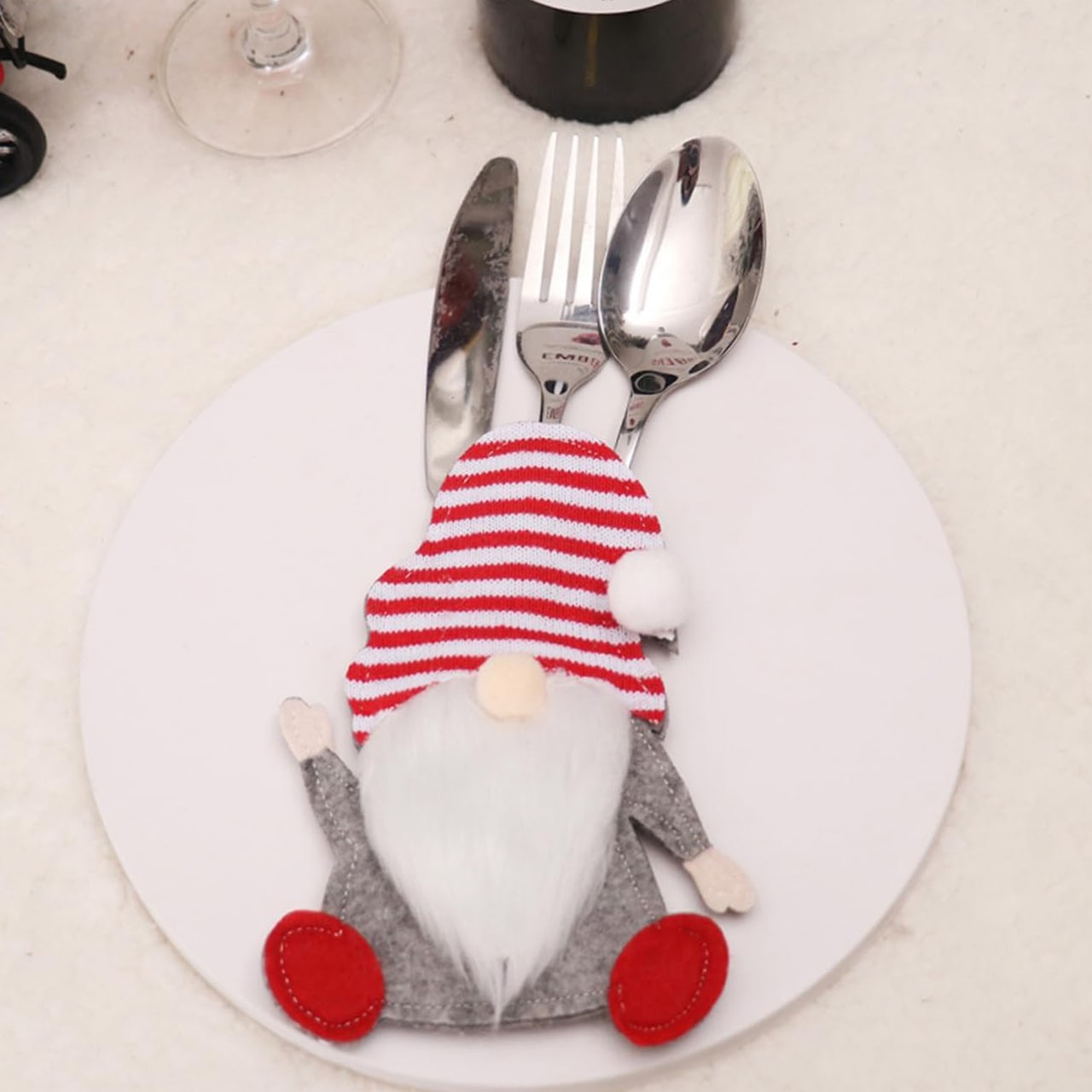 SetGnome, 3-częściowy zestaw sztućców w kształcie gnomów - Image 2