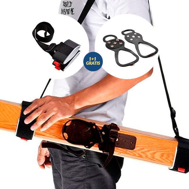 SkiBundle, pasek do przenoszenia nart + uniwersalne raki GRATIS - Image 1