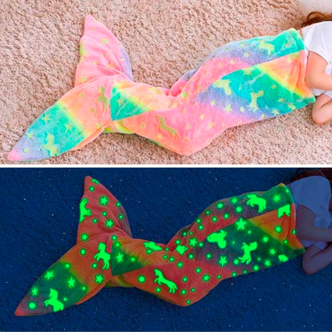 SparkleMermaid, zestaw prezentowy z kocem dla dziewczynki i zestawem do tworzenia diamentów i naklejek GRATIS - Image 6