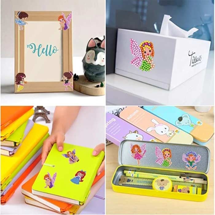 SparkleMermaid, zestaw prezentowy z kocem dla dziewczynki i zestawem do tworzenia diamentów i naklejek GRATIS - Image 9
