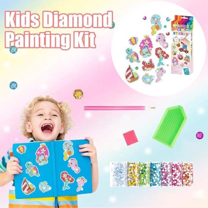 SparkleStickers, kreatywny zestaw do nakładania kolorowych diamentów na naklejki - Image 4