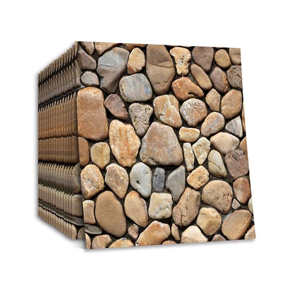 Stones3DWallpaper, tapety 3D to trójwymiarowe naklejki ścienne z imitacją kamienia (10 szt.) - Image 1