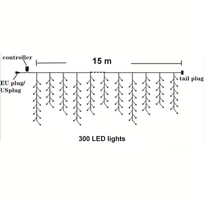 Stringy, łańcuch świetlny LED (15 m) - Image 2