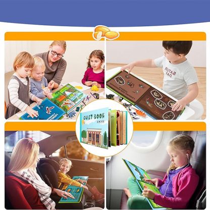 TIHKNJIGA, Interaktywna książka Montessori z naklejkami - Image 4