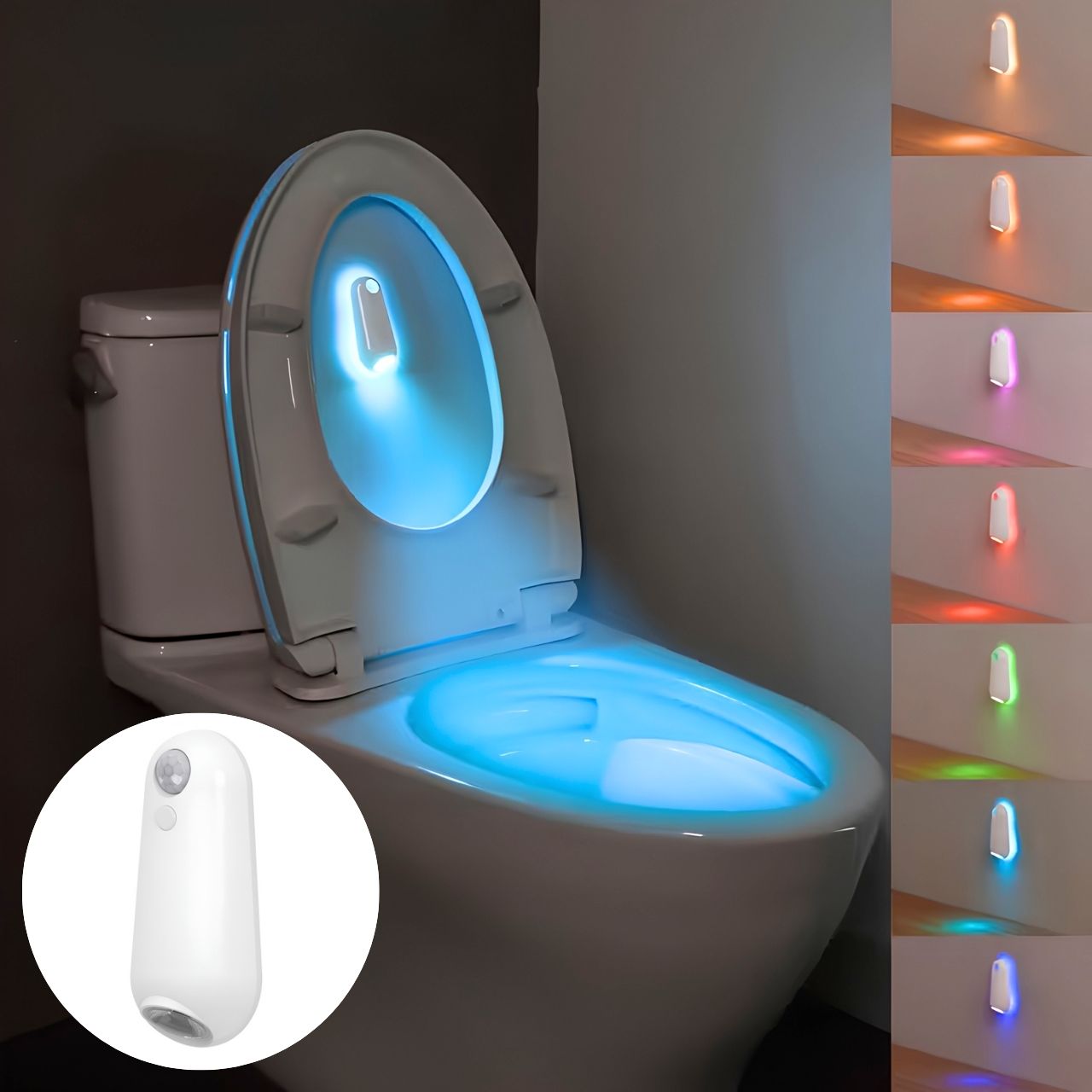 LED-owa lampa z czujnikiem ruchu do toalety i domu, Toily - Image 1