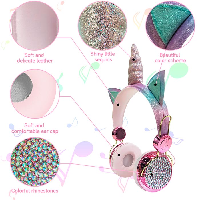 UnicornBuds, bezprzewodowe słuchawki dla dzieci z wyglądem jednorożca - Image 1