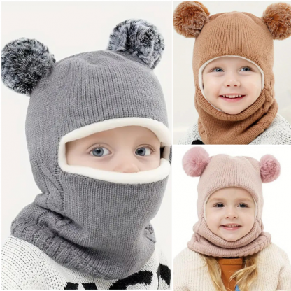 WINHAT-ROZ, CozySnug czapka z szalikiem dla dzieci - Image 3