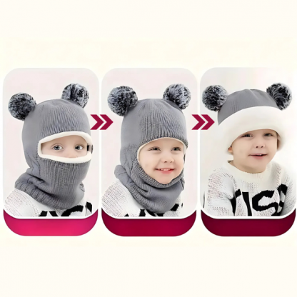 WINHAT-SIV, Miękka czapka z szalikiem dla dzieci - Image 2