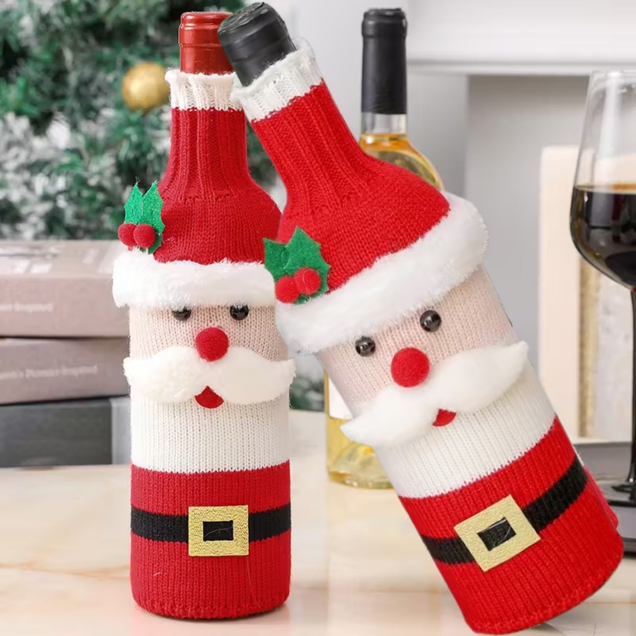 WineSanta, rękaw na butelkę Świętego Mikołaja - Image 2