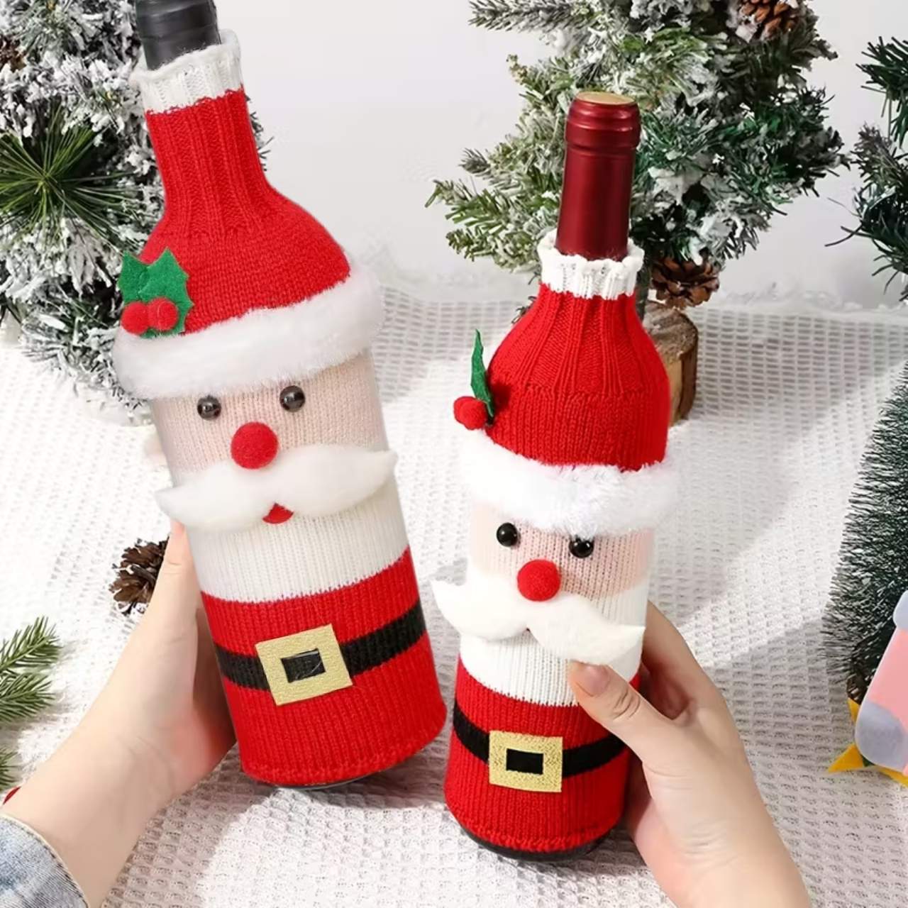 WineSanta, rękaw na butelkę Świętego Mikołaja - Image 3