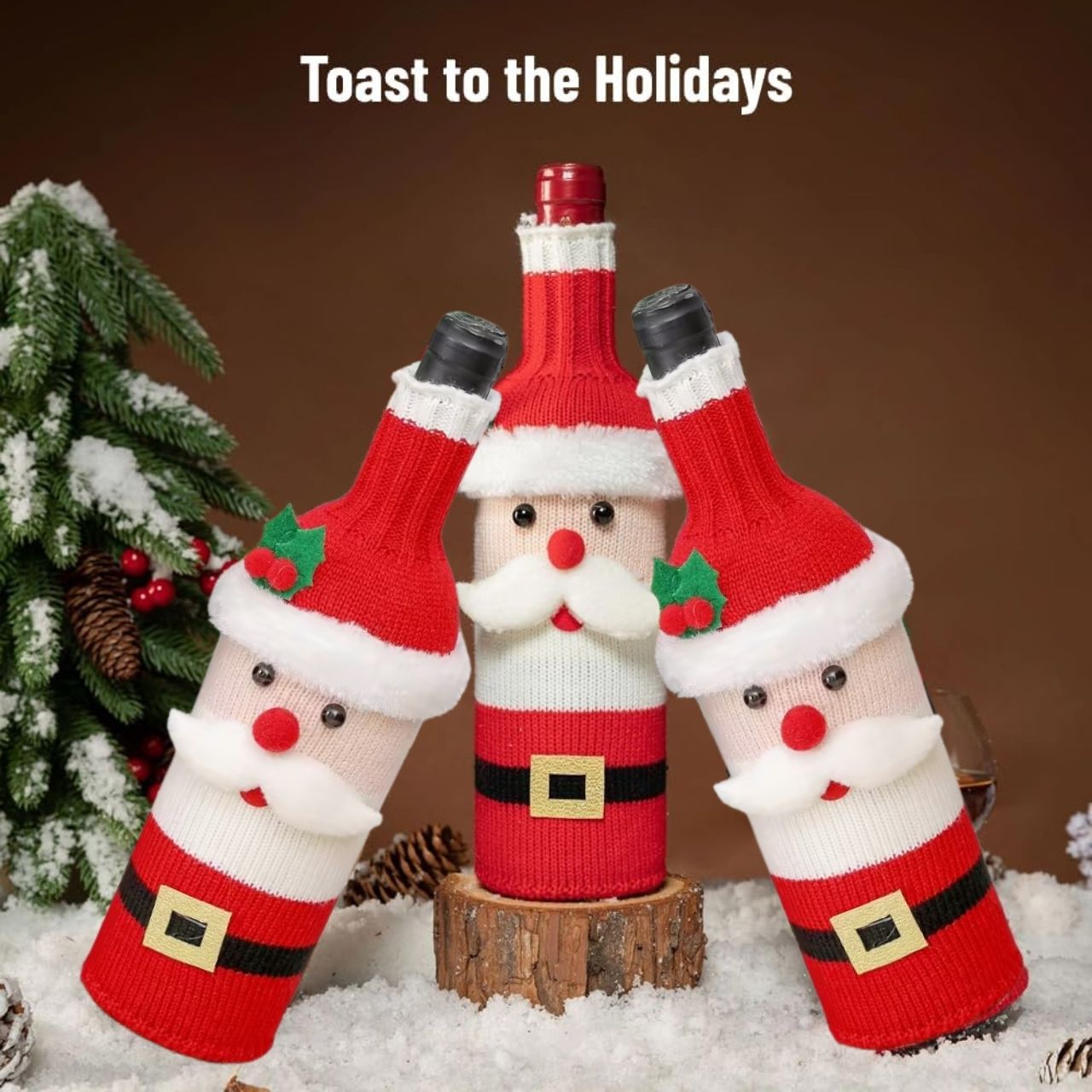 WineSanta, rękaw na butelkę Świętego Mikołaja - Image 4