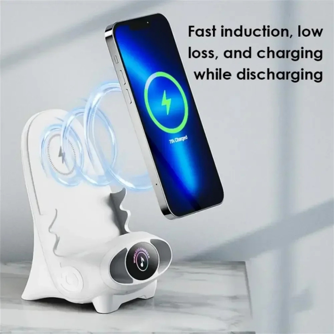 WirelessCharger, bezprzewodowa szybka ładowarka i uchwyt na telefon w jednym - Image 1