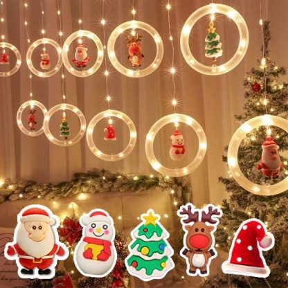 XMASLED, Świąteczne pierścienie LED z figurkami - Image 2