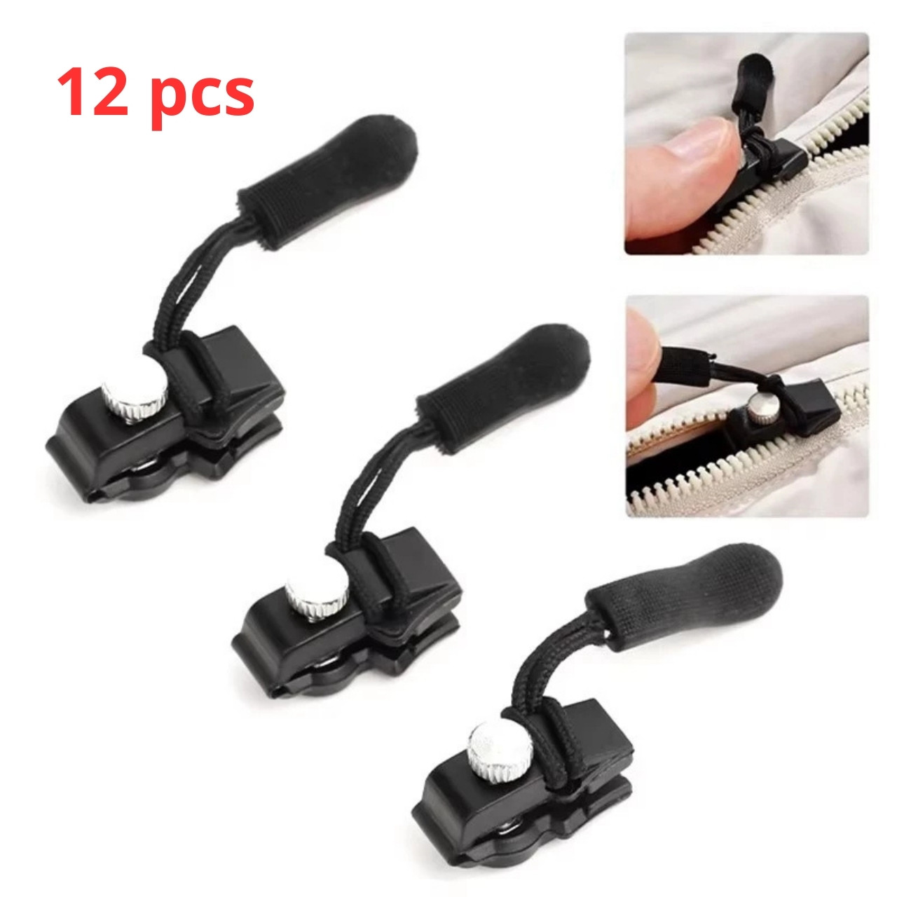 ZipFix, zestaw do naprawy zamków błyskawicznych (12 sztuk) - Image 1