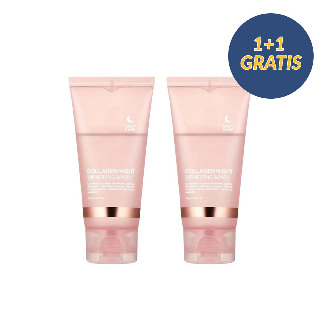 CollagenMask, kolagenowa maska do twarzy na noc typu peel-off (1+1 GRATIS) - Image 1