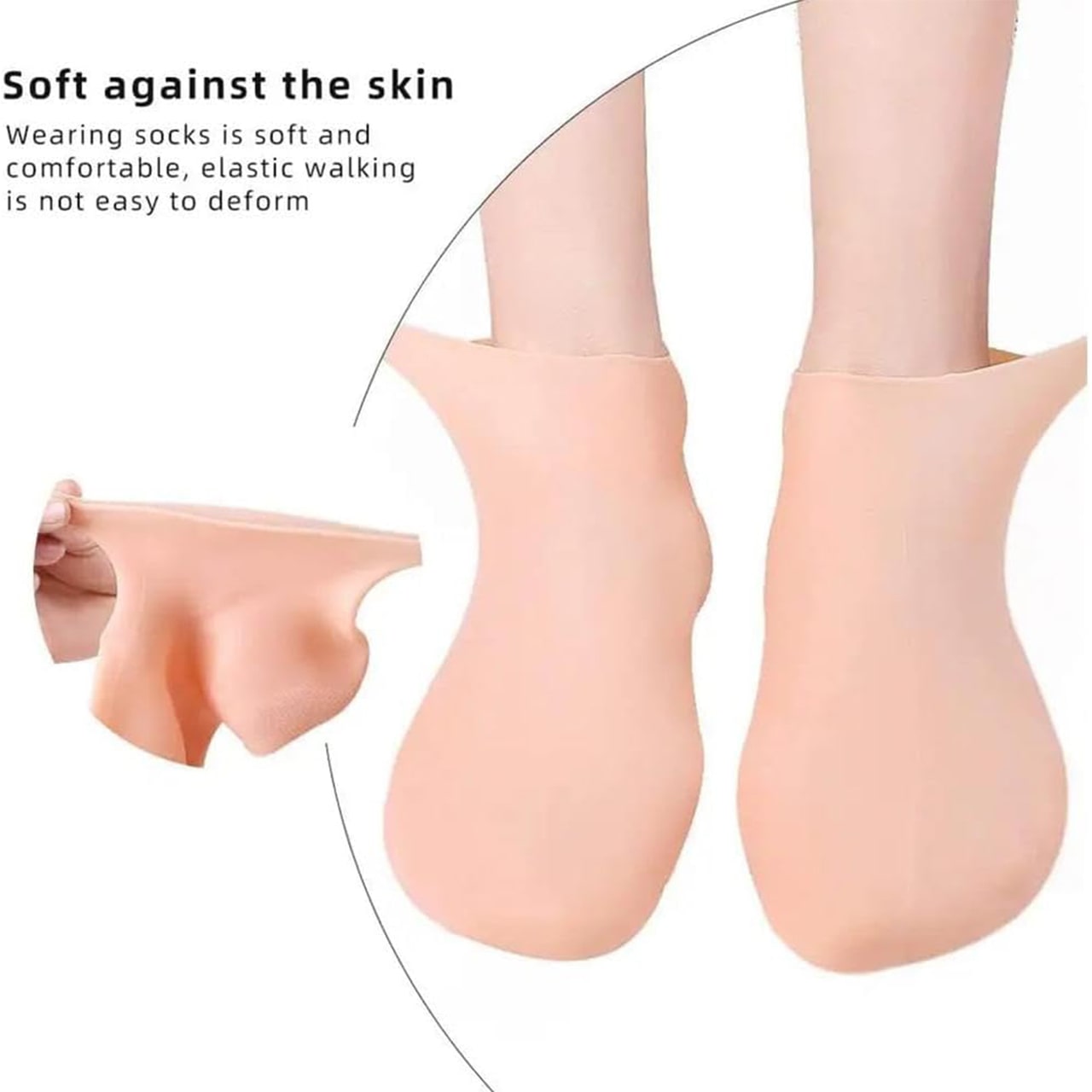 MoistMask, nawilżające skarpetki do pielęgnacji stóp z silikonu (1+1 ZA DARMO ) - Image 3